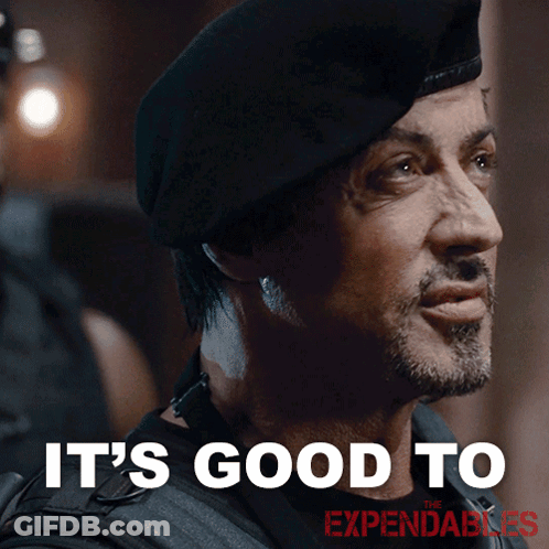 Man In Black Beret Says It's Good To GIF