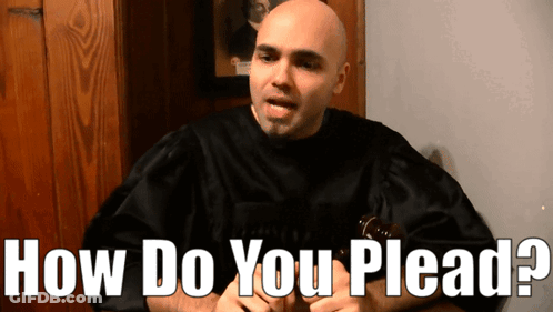 Man In Black Cape Asking How Do You Plead GIF