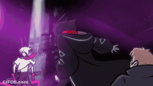 Man In Black Cape With Letter A GIF