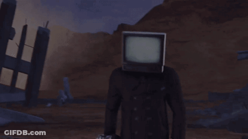 Man In Black Coat Holding Coptium Cylinder GIF