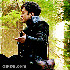 Man In Black Coat With Brown Leather Bag GIF