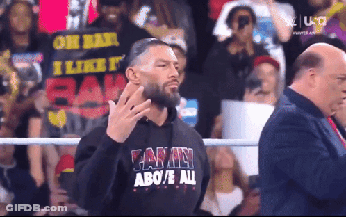 Man In Black Family Above All Sweatshirt GIF