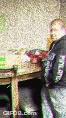 Man In Black Finland Sweatshirt GIF