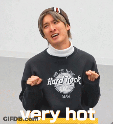 Man In Black Hard Rock Cafe Miami Sweatshirt GIF