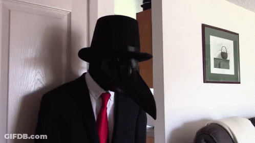 Man In Black Hat And Black Mask GIF