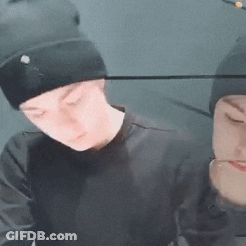 Man In Black Hat And Shirt GIF