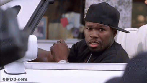 Man In Black Hat In White Car GIF