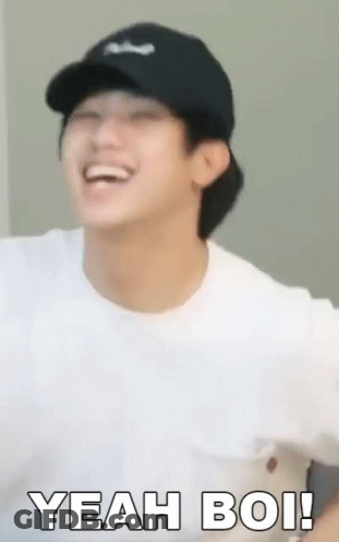 Man In Black Hat Laughing Saying Yeah Boi GIF