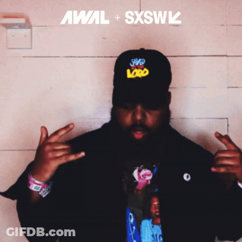 Man In Black Hat Saying Lord GIF