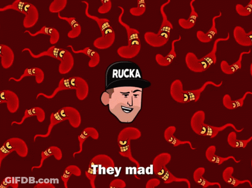 Man In Black Hat Saying Rucka GIF