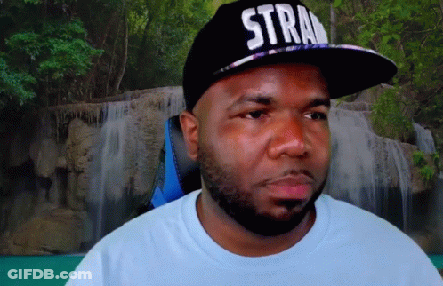 Man In Black Hat Saying Stray GIF
