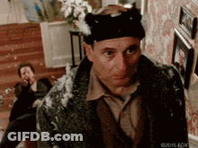Man In Black Hat Standing GIF