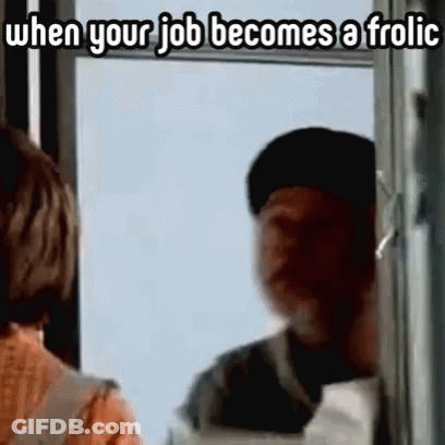 Man In Black Hat Standing In Front Of Window GIF