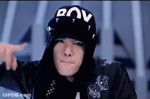 Man In Black Hat With Letter D GIF
