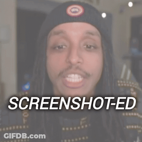 Man In Black Hat With Red Circle Says Screenshoted GIF