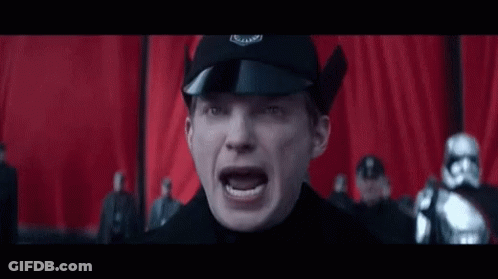 Man In Black Hat With Stormtroopers GIF