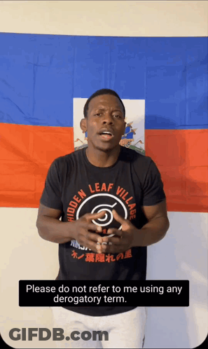 Man In Black Hidden Leaf Village Shirt GIF