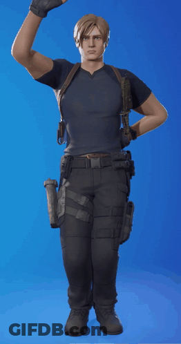 Man In Black Holding Gun Pointing GIF
