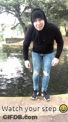Man In Black Hoodie And Ripped Jeans GIF