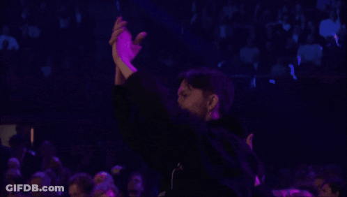 Man In Black Hoodie Clapping GIF