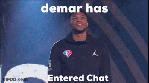 Man In Black Hoodie Demar Has Entered Chat GIF