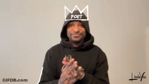 Man In Black Hoodie Poet GIF