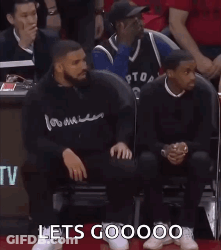 Man In Black Hoodie Saying Lets Goooo GIF