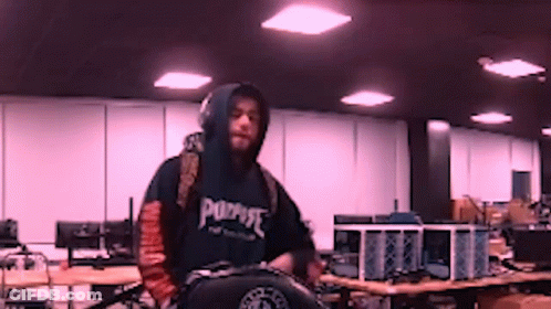 Man In Black Hoodie Saying Purpose GIF