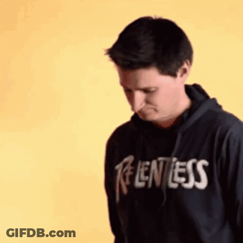 Man In Black Hoodie Saying Relentless GIF