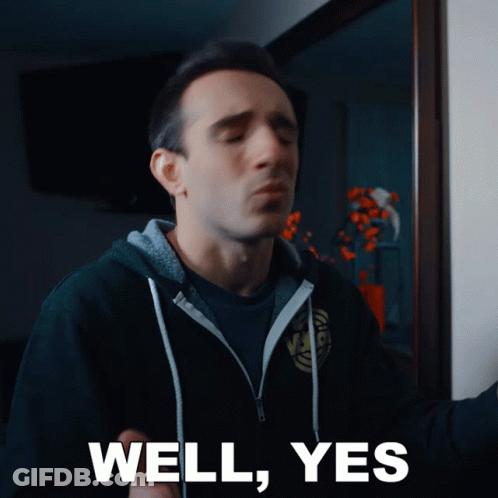 Man In Black Hoodie Saying Well Yes GIF