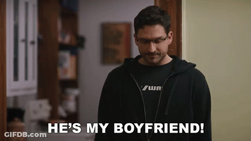 Man In Black Hoodie Says He's My Boyfriend GIF