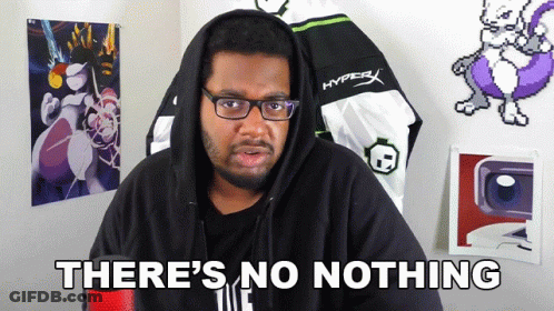 Man In Black Hoodie Says There's No Nothing GIF