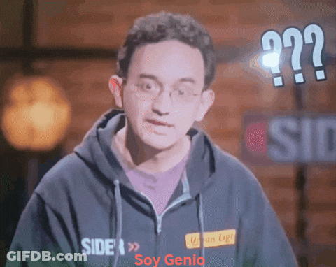 Man In Black Hoodie Side And Soy Genio GIF
