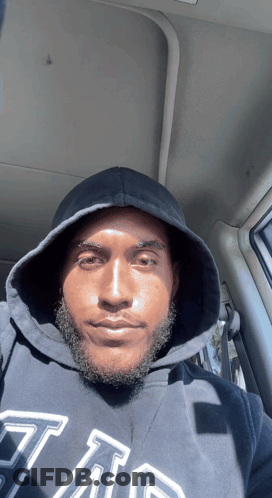 Man In Black Hoodie With A GIF