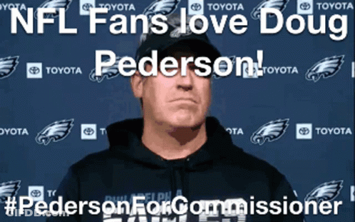 Man In Black Hoodie With NFL Fans Love Doug Pederson GIF