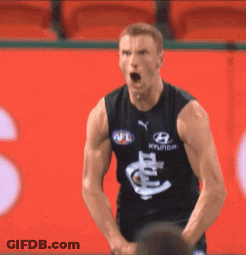 Man In Black Hyundai Jersey Arms Outstretched GIF