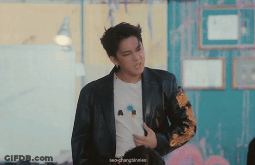 Man In Black Jacket And White Shirt With Seo-Changbinnies GIF