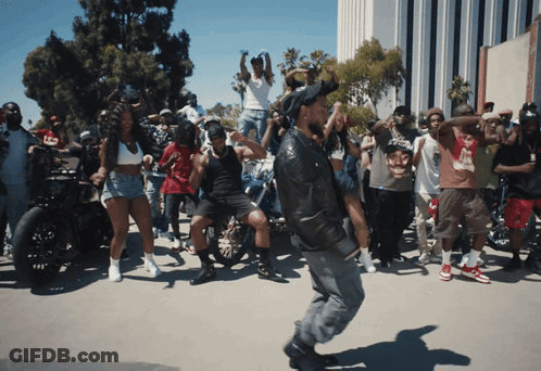 Man In Black Jacket Dancing GIF