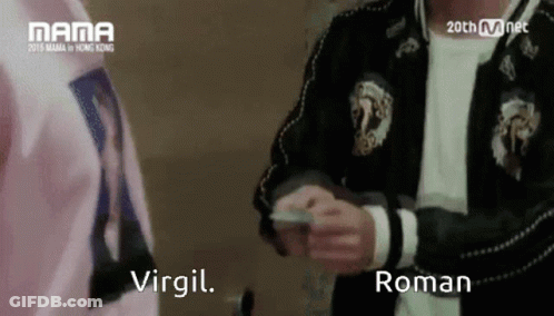Man In Black Jacket Holding Large Sword GIF