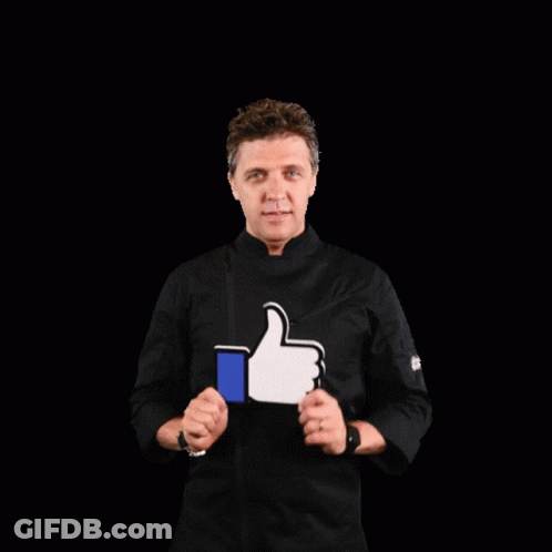 Man In Black Jacket Holding Thumbs Up GIF