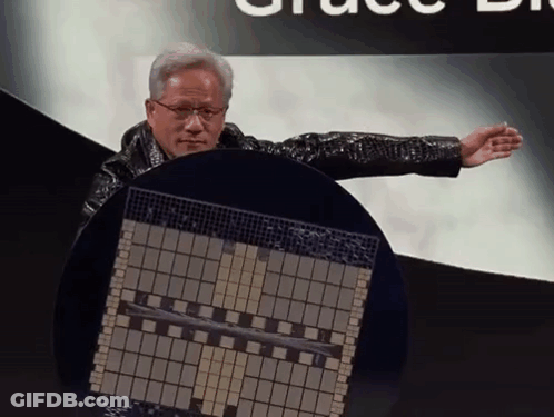 Man In Black Jacket In Front Of Grace Sign GIF