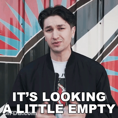 Man In Black Jacket Looking A Little Empty GIF