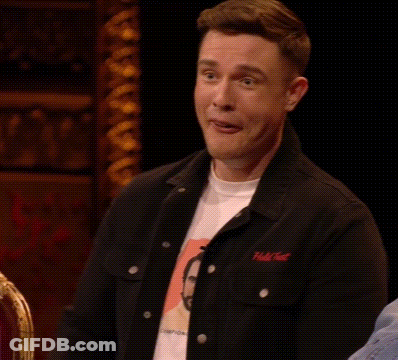 Man In Black Jacket Making Funny Face GIF