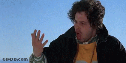 Man In Black Jacket Making Funny Face GIF