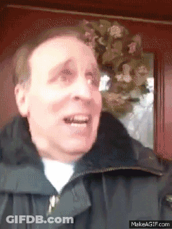 Man In Black Jacket Making Funny Face GIF