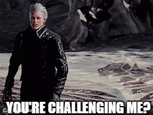 Man In Black Jacket Next To Water Saying You're Challenging Me GIF