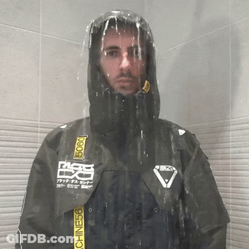 Man In Black Jacket Number 5080 GIF