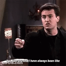 Man In Black Jacket Pointing Saying Yes See You And I Have Always Been Like GIF