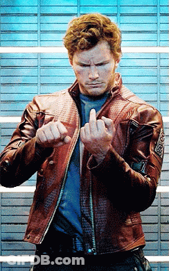 Man In Black Jacket Pointing With No Stimme GIF