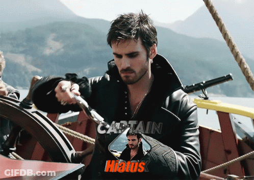 Man In Black Jacket Saying Captain GIF